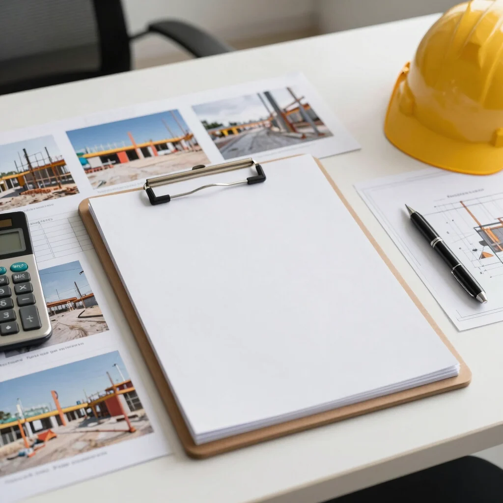 Progress claim records and project documents prepared for review