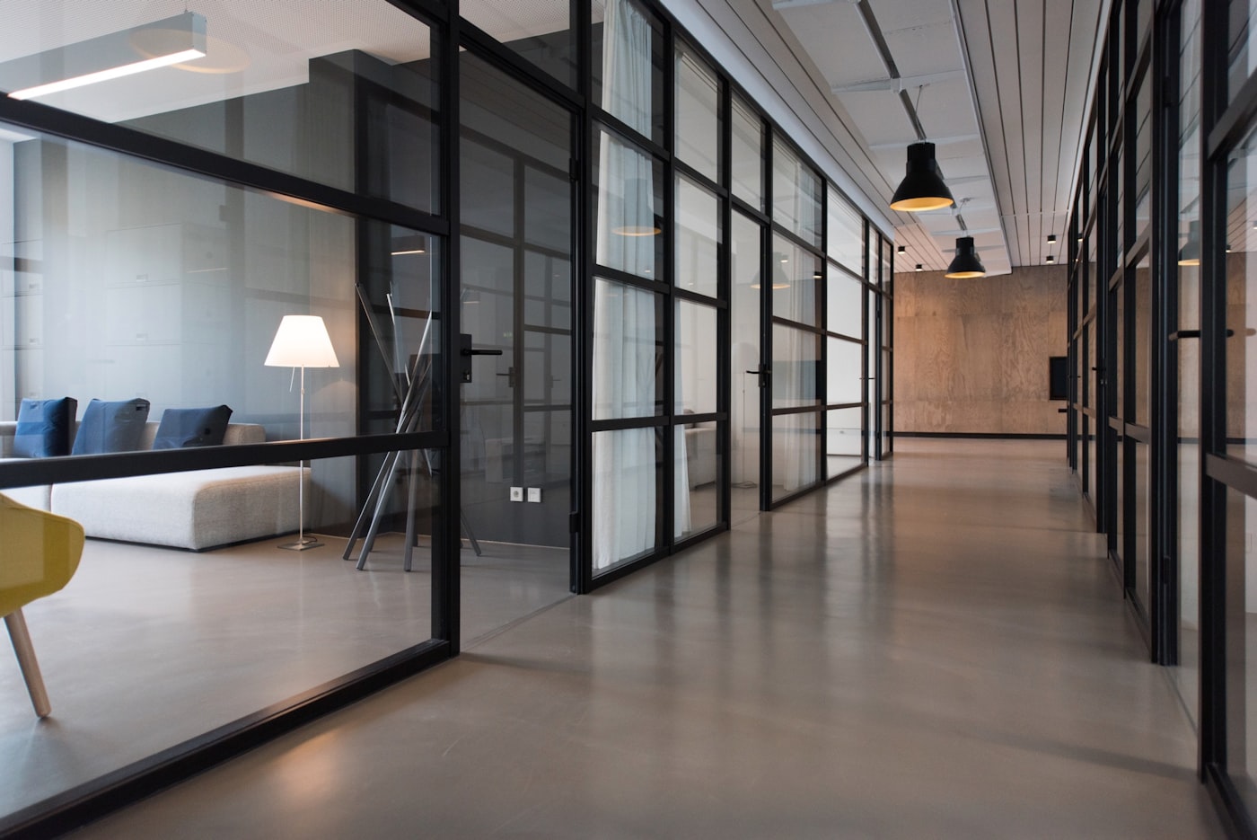 Professional office workspace for quantity surveying coordination