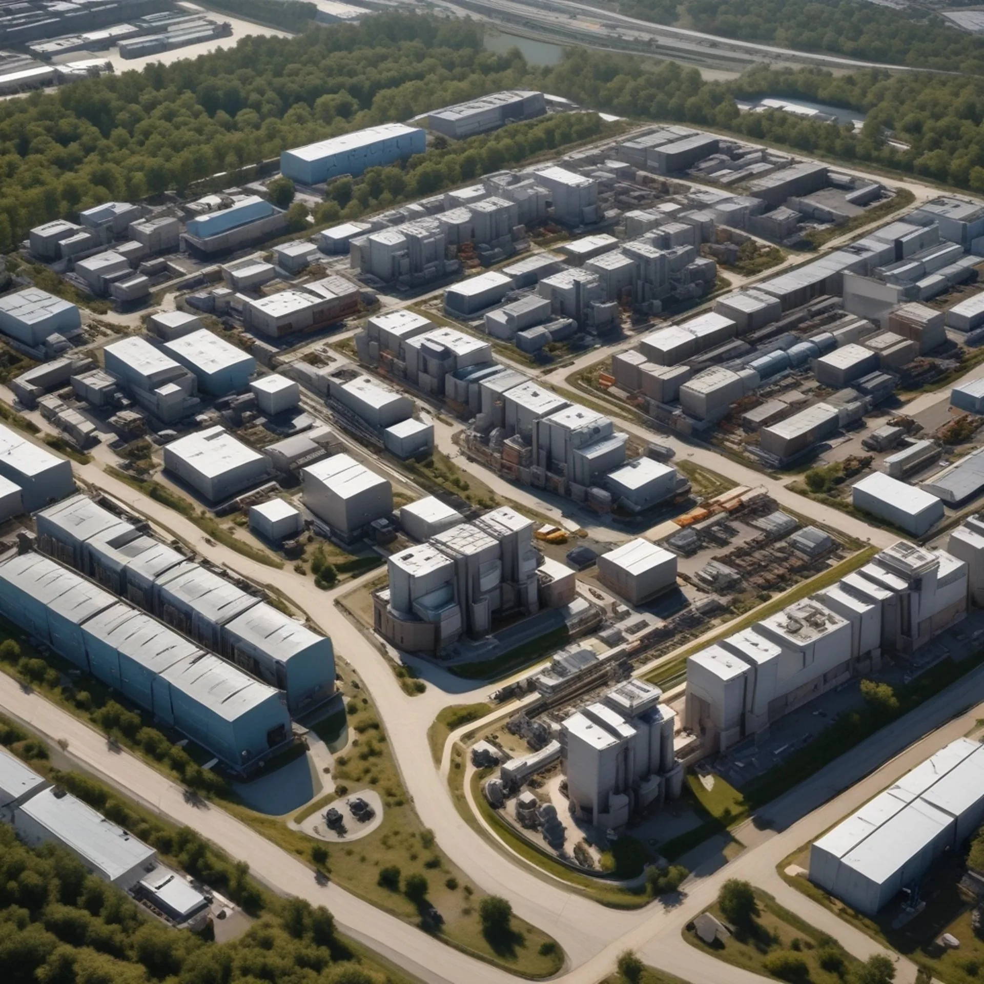 Representative aerial industrial development image